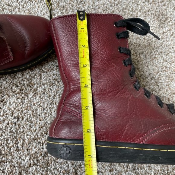 Dr Martens | Stratford Lace Up Boots in Oxblood - Picture 14 of 16